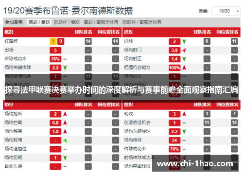 探寻法甲联赛决赛举办时间的深度解析与赛事前瞻全面观察指南汇编 探寻法甲联赛决赛举办时间的深度解析与赛事前瞻全面观察指南汇编