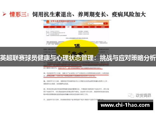 英超联赛球员健康与心理状态管理：挑战与应对策略分析
